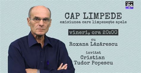 „Cap limpede” revine. Roxana Lăzărescu și Cristian Tudor 